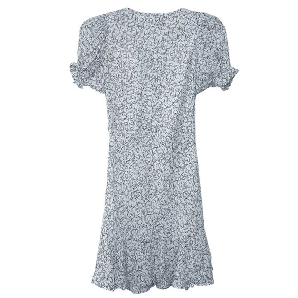 Faithfull the Brand Aurelia Mini Dress Micro Calla Umber XS US 2 NWT - Picture 4 of 15